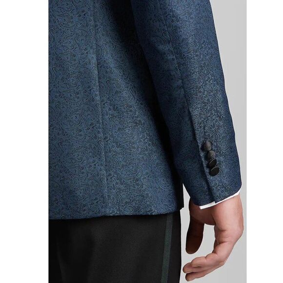 46R Jos. A. Bank Slim Fit Paisley Formal Dinner Jacket Blazer C060439 - Picture 2 of 5